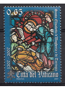 2007 Vaticano 8° Centenario Nascita Sant'Elisabetta1 Valore Sassone 1450